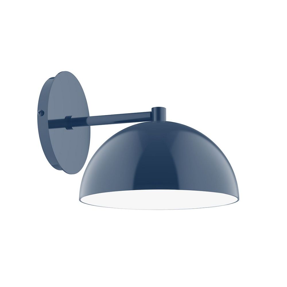 Montclair Lightworks SCK431-50 8" Axis Mini Dome Wall Sconce Navy Finish